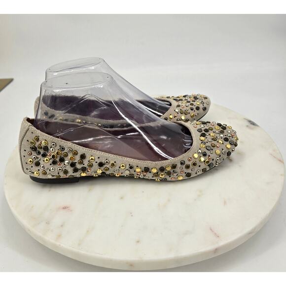 Steve Madden Edgy Boho Chic Kendaa Studded Flats Size 8 - Picture 3 of 8